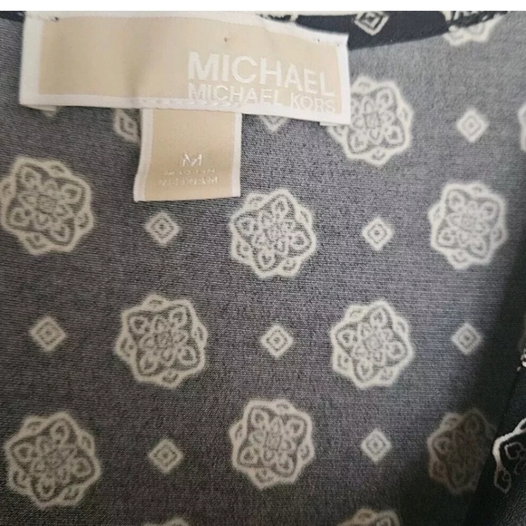 Michael Michael Kors Womans Sleeveless Blouse Top Multi-Color Size Medium - Picture 3 of 4